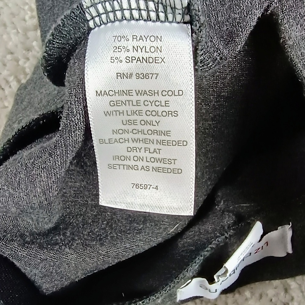 Liz Claiborne Gray Knit Pencil Midi Skirt Size S Office Career Minimalist Chic - Picture 5 of 8